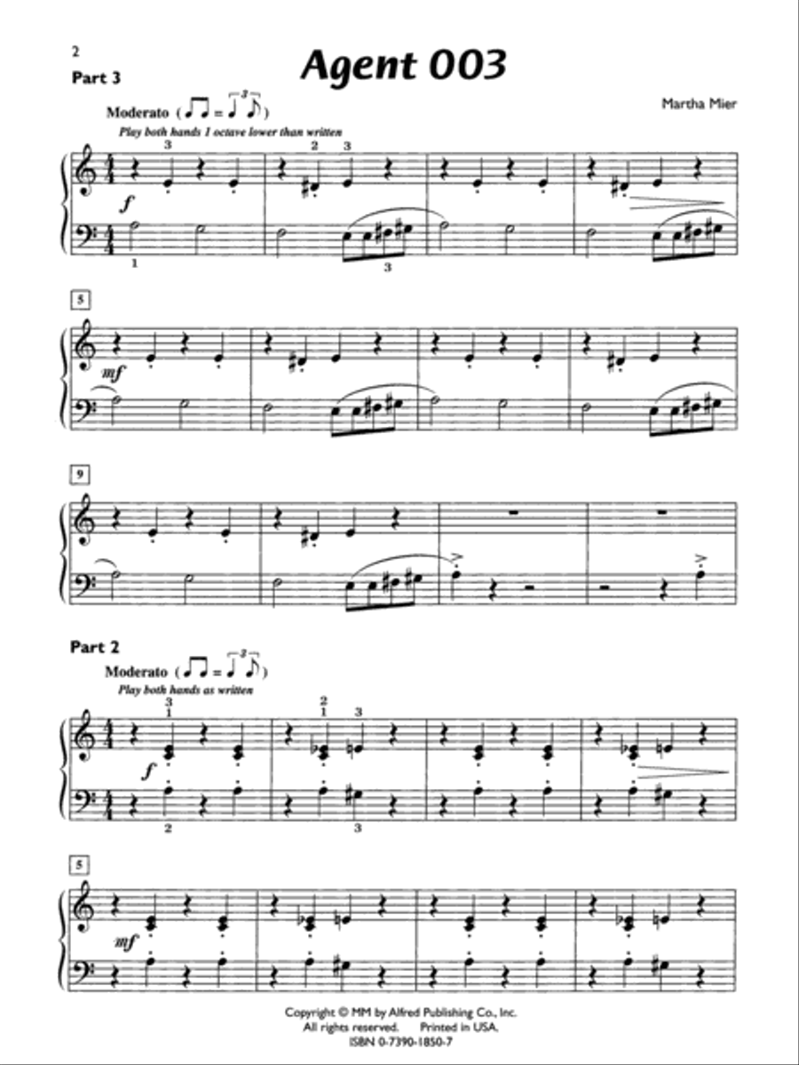 Agent 003 Agent 003 Small Ensemble scores gallery preview page 2