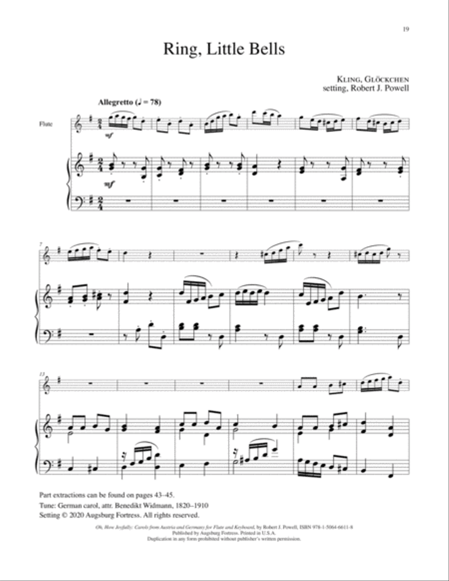 Oh How Joyfully Flute scores gallery preview page 6