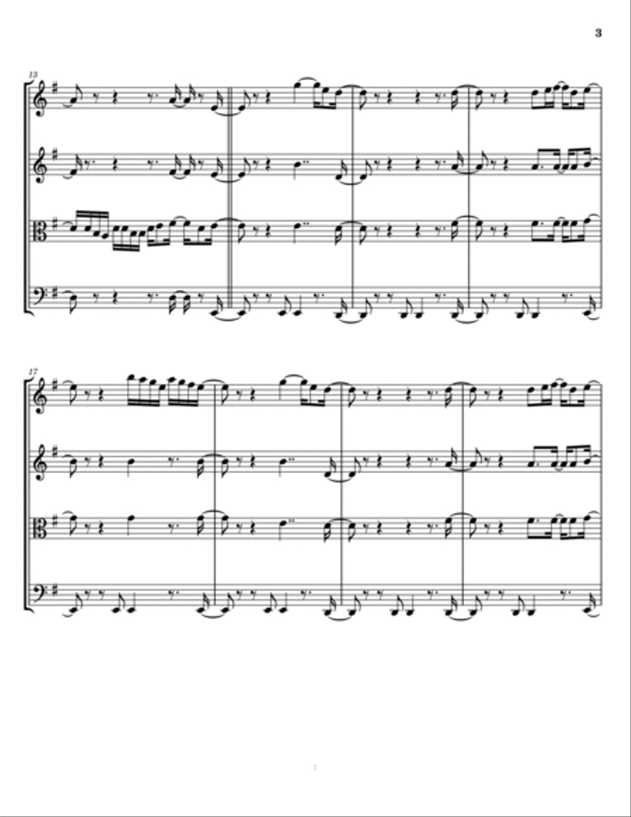Conga String Quartet scores gallery preview page 3