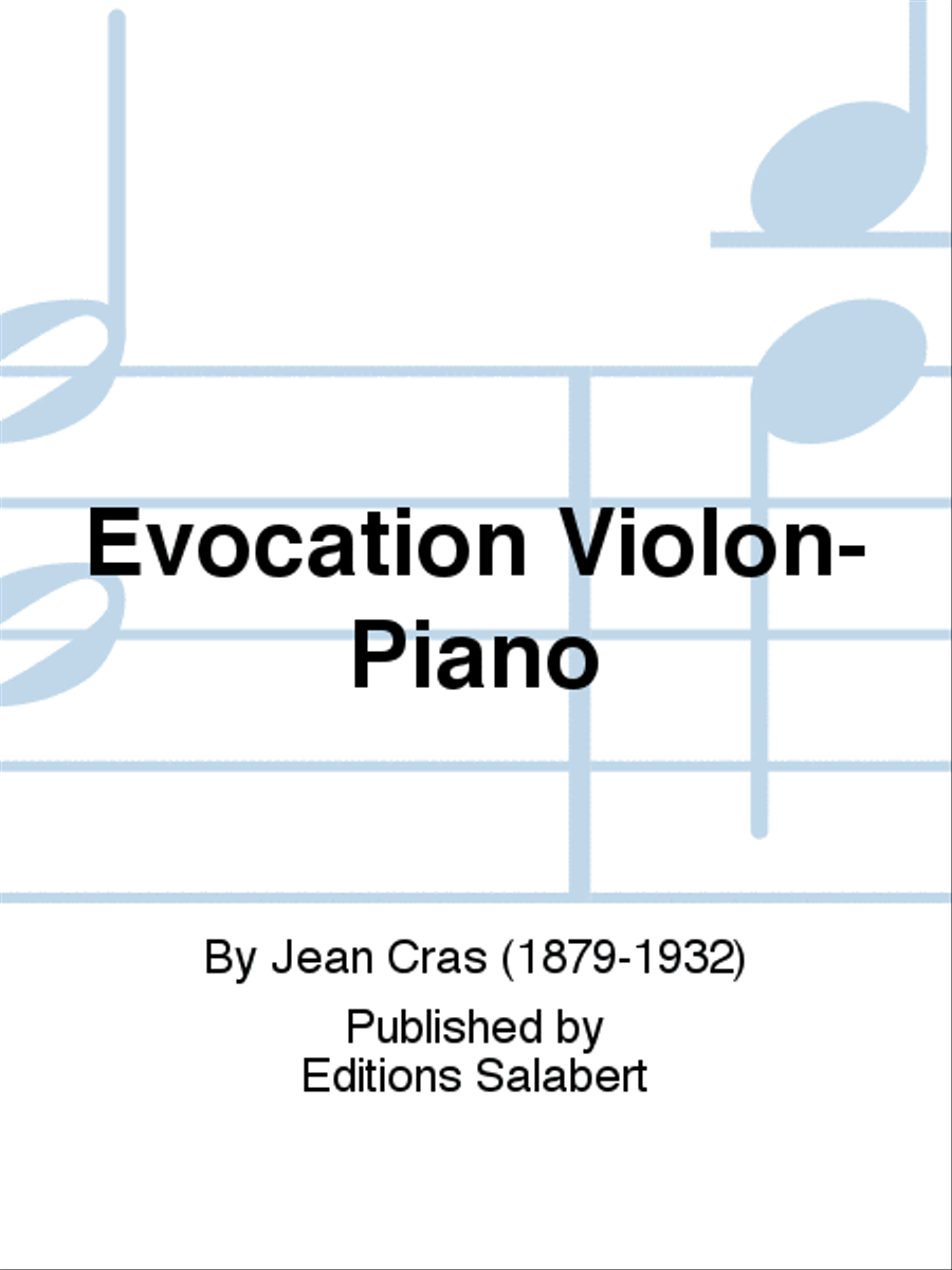 Evocation Violon-Piano Violin Solo scores gallery preview page 1