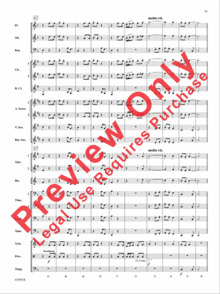 Hobo Train Concert Band scores gallery preview page 12