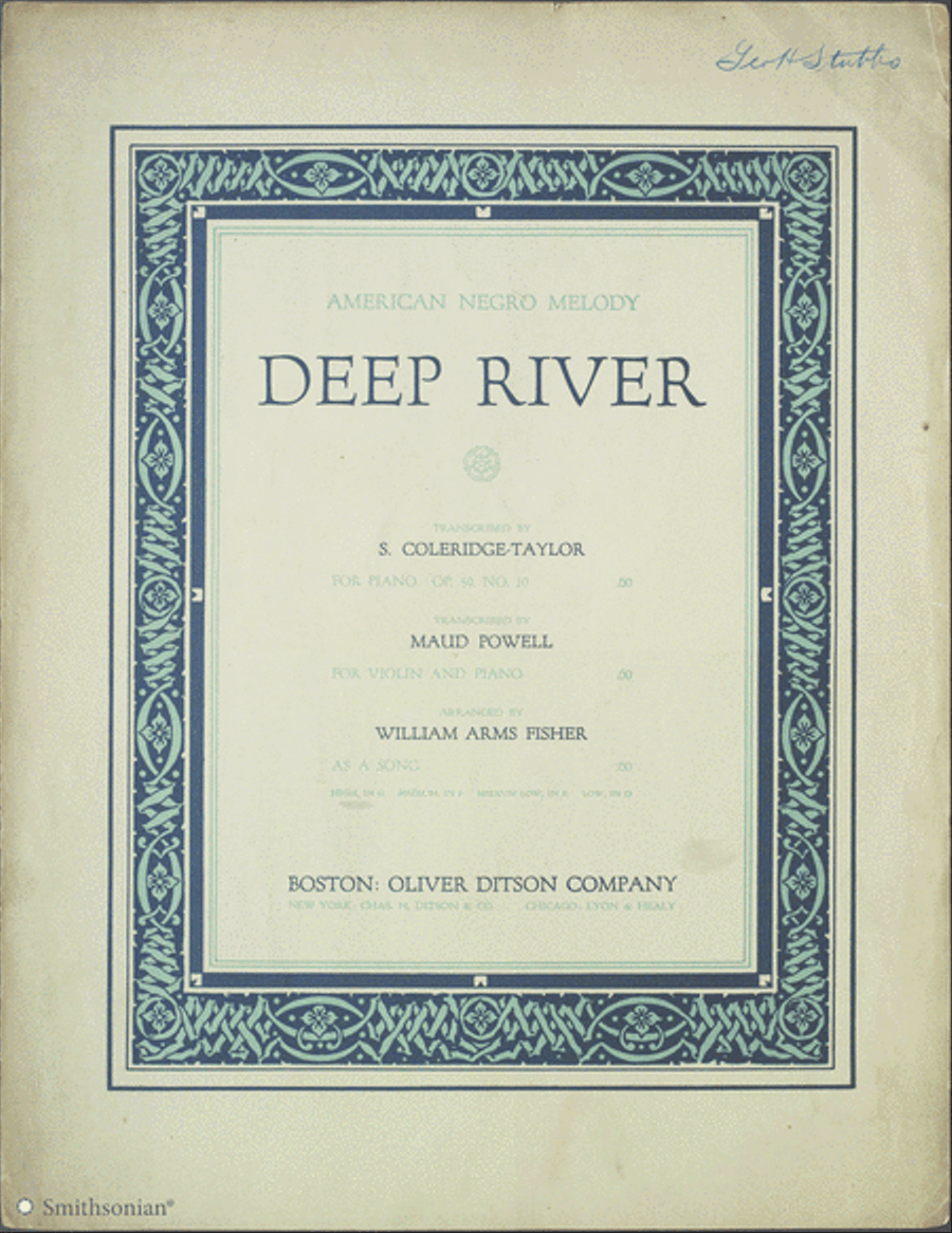 Deep River Piano, Vocal scores gallery preview page 1
