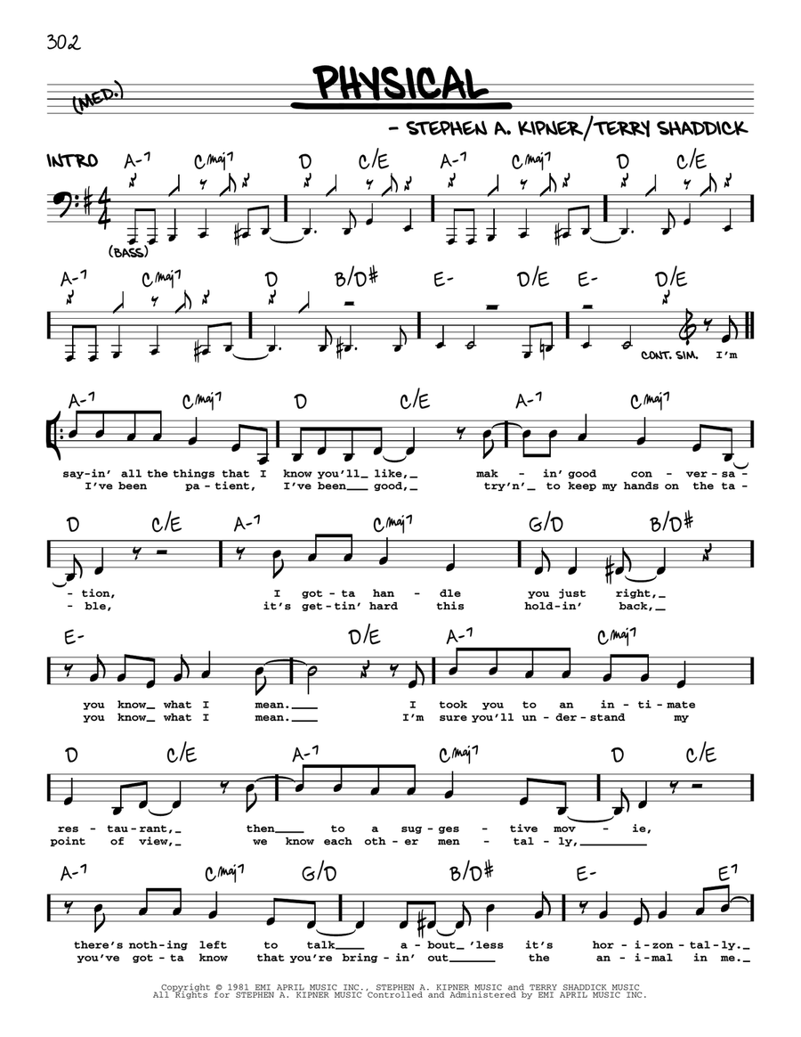 Physical Physical Voice scores gallery preview page 1