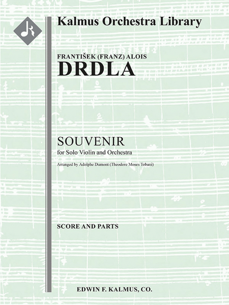 Souvenir for Solo Violin and Orchestra