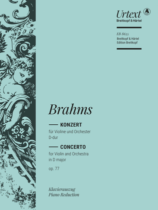 Book cover for Violin Concerto in D major Op. 77