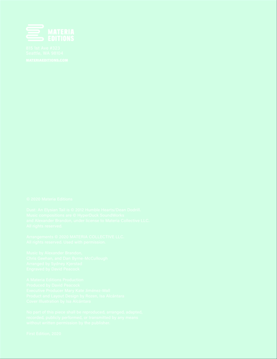 The Blackmoor Mountains - Dust: An Elysian Tail (Piano Selections) Piano Solo scores gallery preview page 2