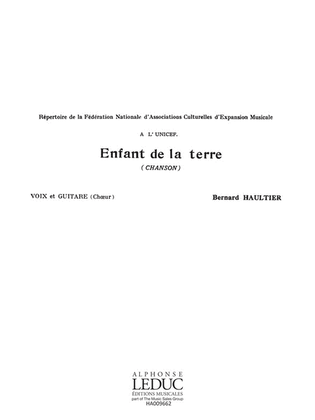 Book cover for Enfant De La Terre (choral-mixed Accompanied)