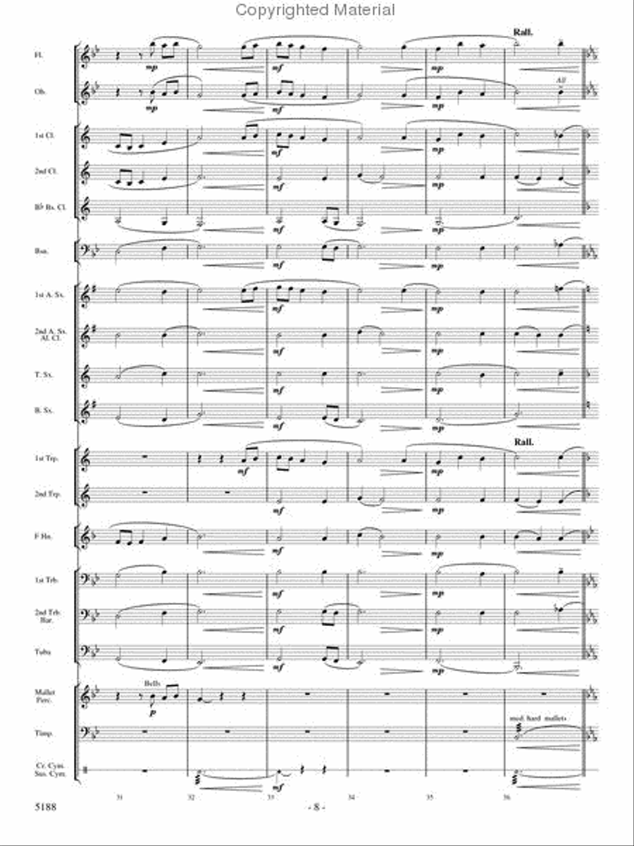 A Song of Hope A Song of Hope Concert Band scores gallery preview page 7