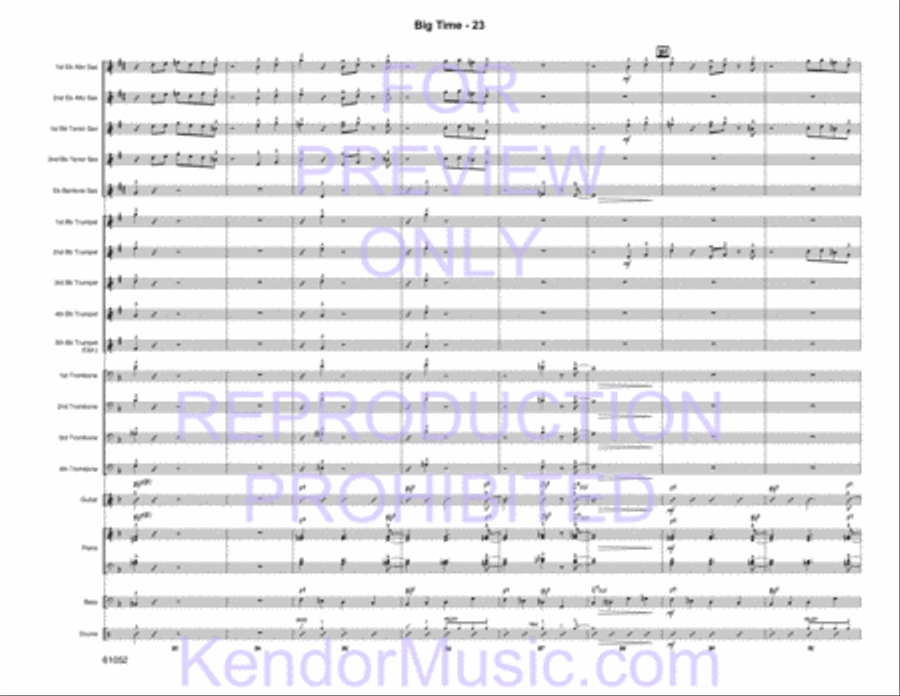 Big Time Jazz Ensemble scores gallery preview page 25
