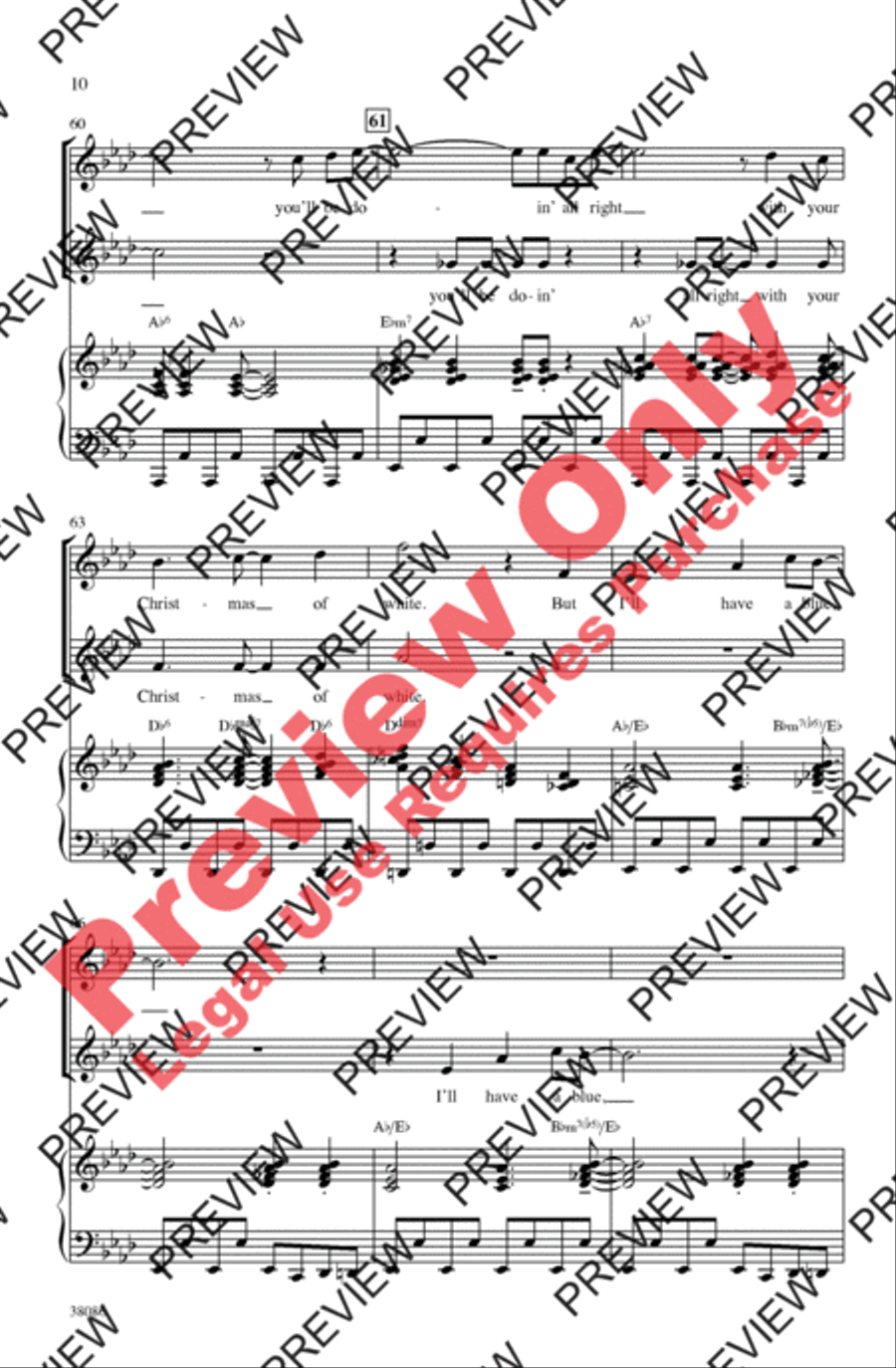 Blue Christmas 2-Part scores gallery preview page 10