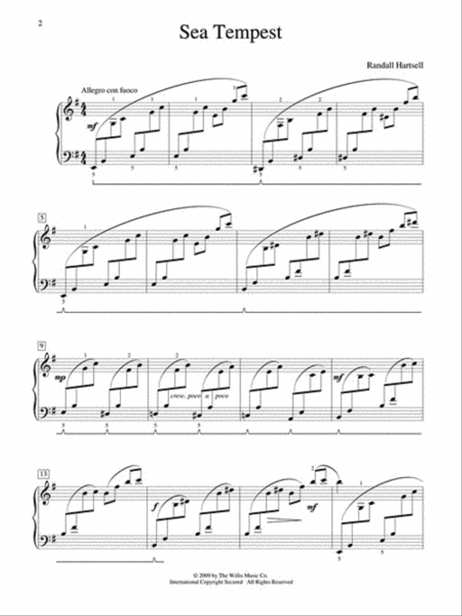 Sea Tempest Piano scores gallery preview page 2