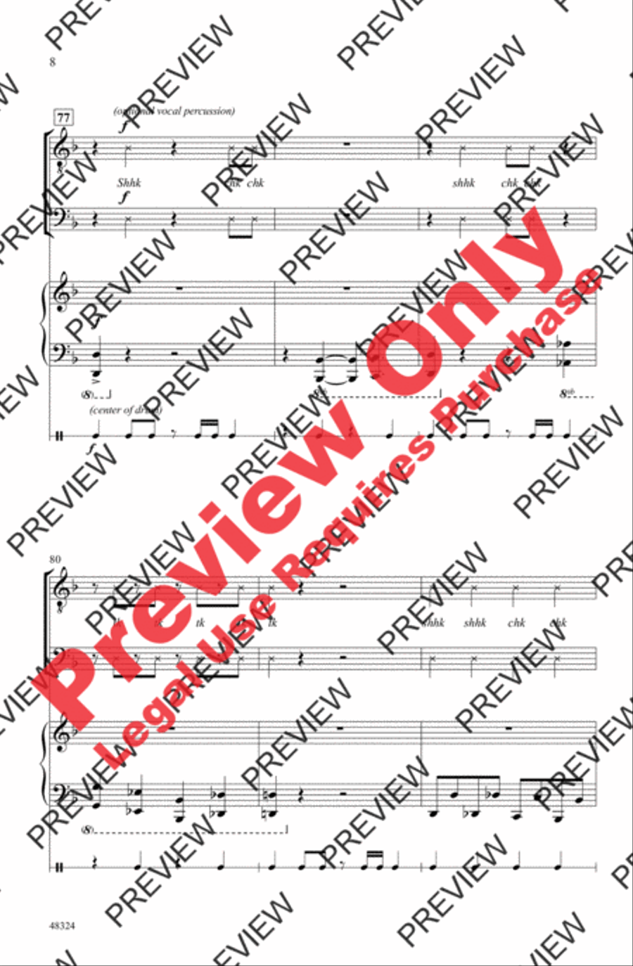 Bringers of Noise Men's Choir scores gallery preview page 8