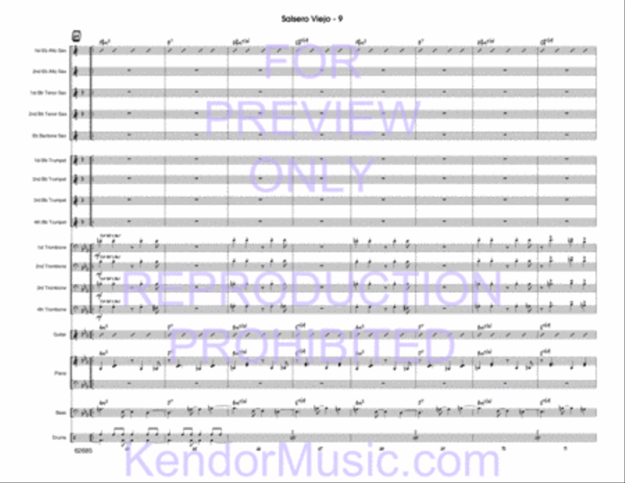 Salsero Viejo Jazz Ensemble scores gallery preview page 10