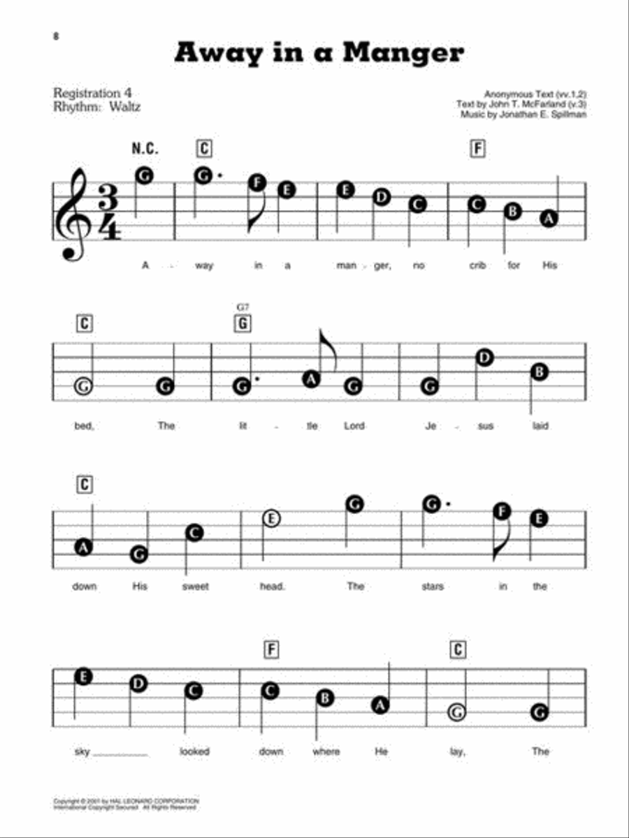 Christmas Songs with 3 Chords Voice scores gallery preview page 6