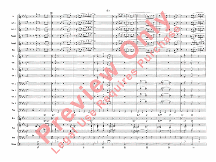 The Days of Wine and Roses Jazz Ensemble scores gallery preview page 6
