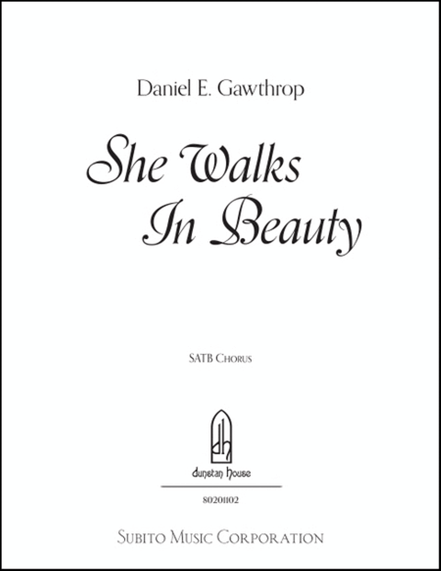 She Walks in Beauty 4-Part scores gallery preview page 2