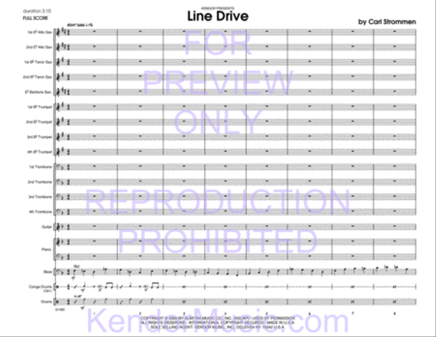 Line Drive Line Drive Jazz Ensemble scores gallery preview page 2