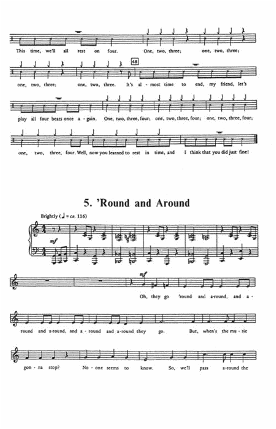 Strike Up the Rhythm Band Unison Choir scores gallery preview page 5