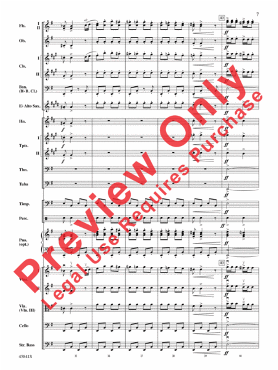 March of the Dwarfs Full Orchestra scores gallery preview page 7