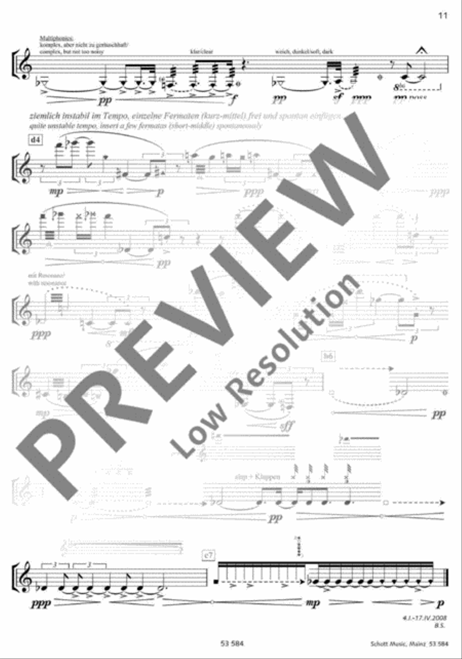 maverick I (noise) maverick I (noise) Bass Clarinet scores gallery preview page 12