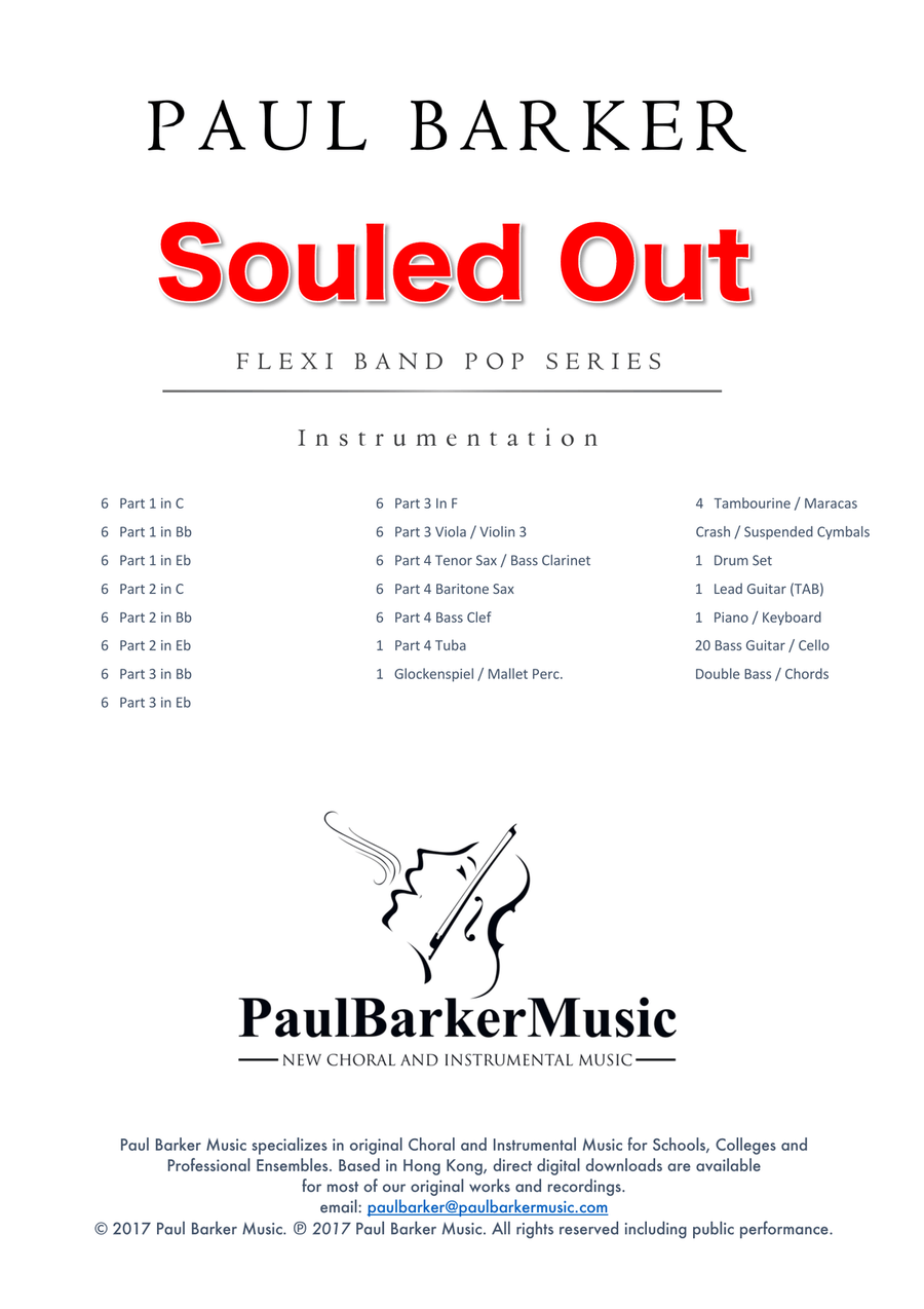 Souled Out (Flexible Instrumentation) Concert Band scores gallery preview page 2