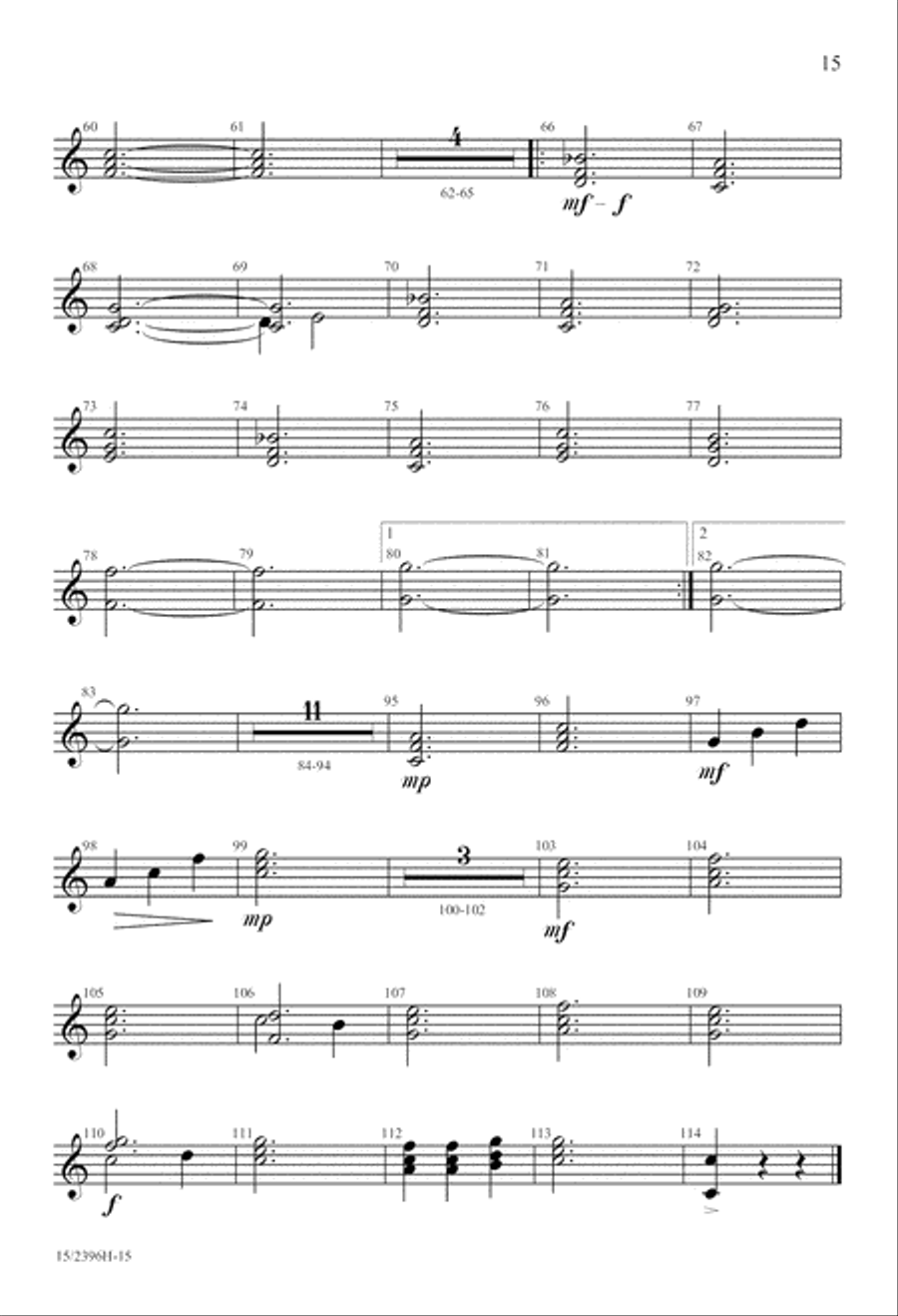 A Star Dances, an Angel Sings 3-Part scores gallery preview page 16