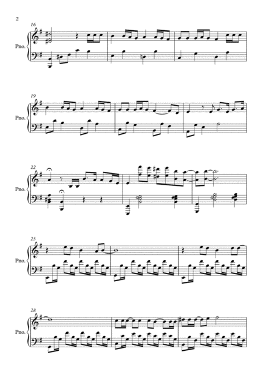 Writing's On The Wall from the film SPECTRE Piano Solo scores gallery preview page 2