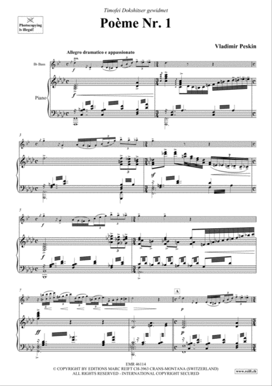 Poeme No. 1 Piano Accompaniment scores gallery preview page 4