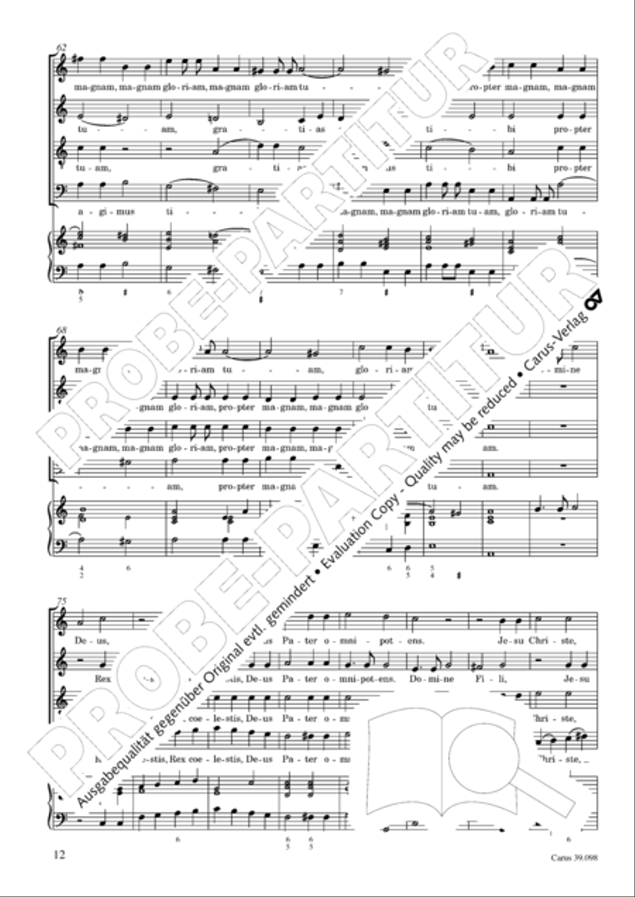 Missa brevis 4-Part scores gallery preview page 13
