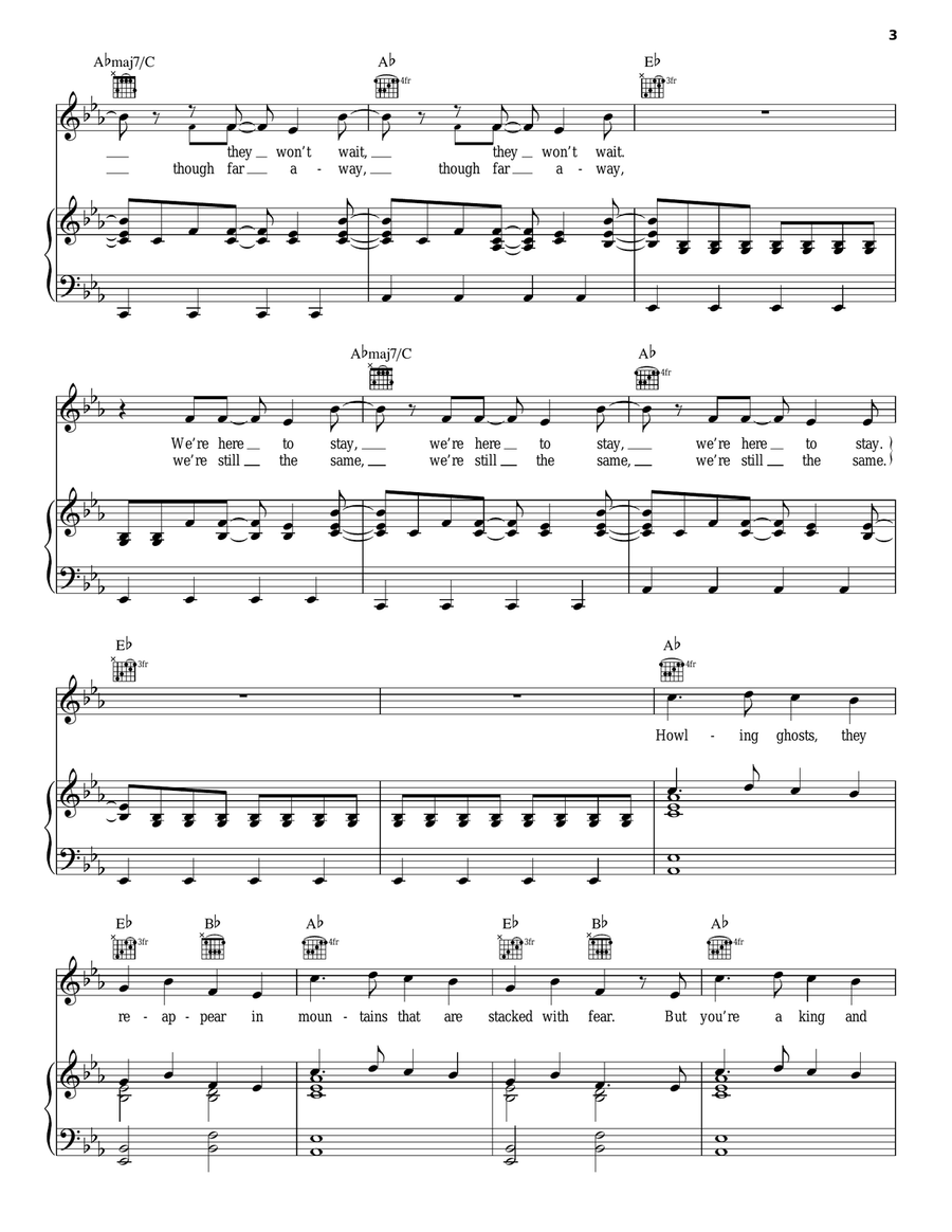 King And Lionheart Acoustic Guitar scores gallery preview page 3