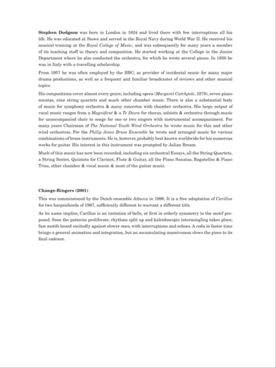 Change-Ringers Change-Ringers Guitar Ensemble scores gallery preview page 2