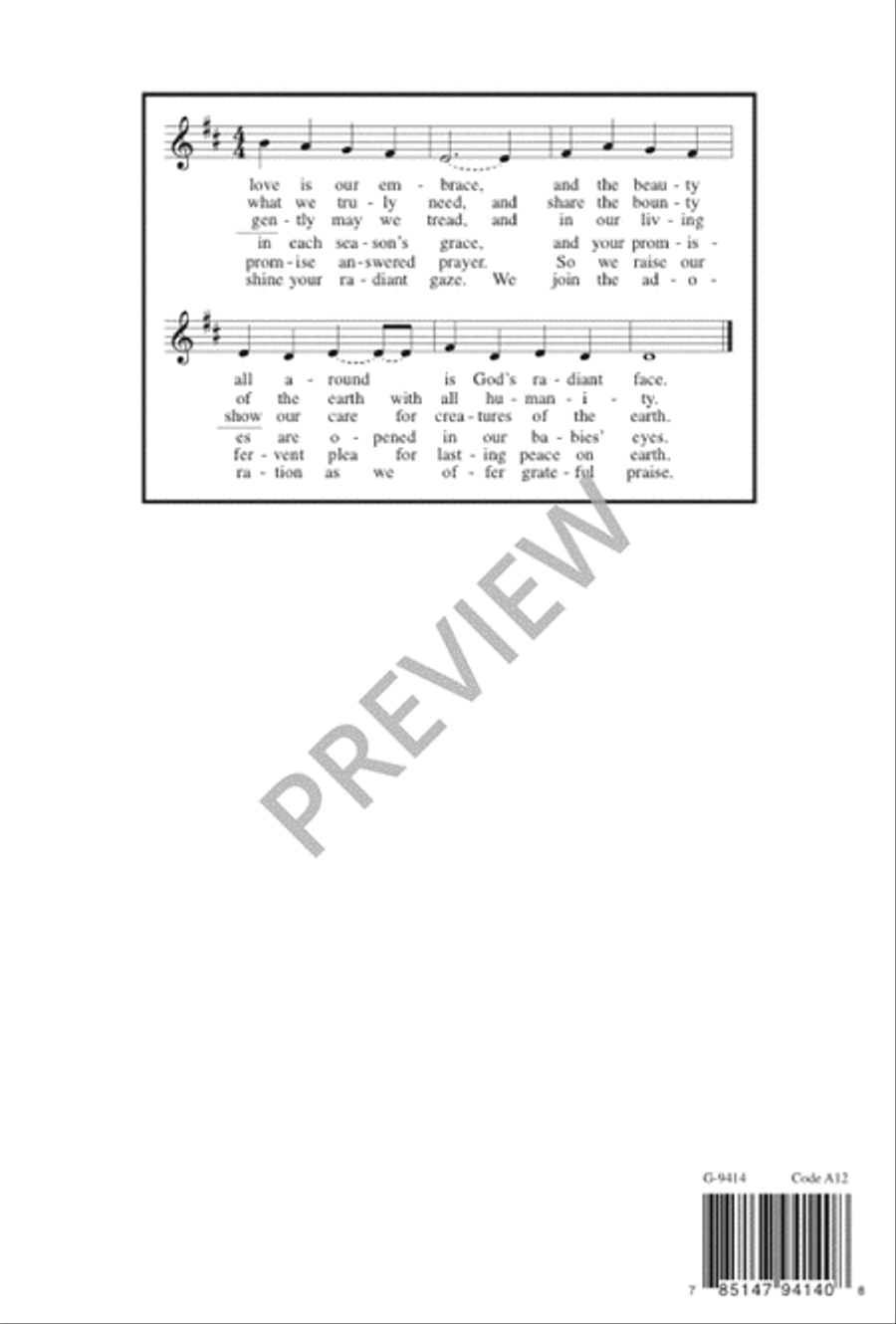 For the Beauty of the Earth 4-Part scores gallery preview page 13