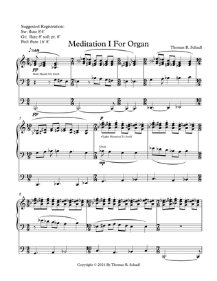 Meditation I For Organ