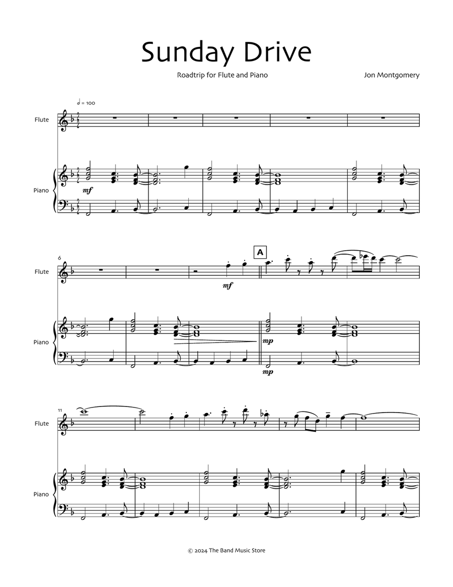 Sunday Drive Flute Solo scores gallery preview page 3