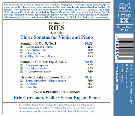3 Sonatas for Violin & Piano image number null