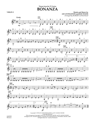 Bonanza - Violin 2