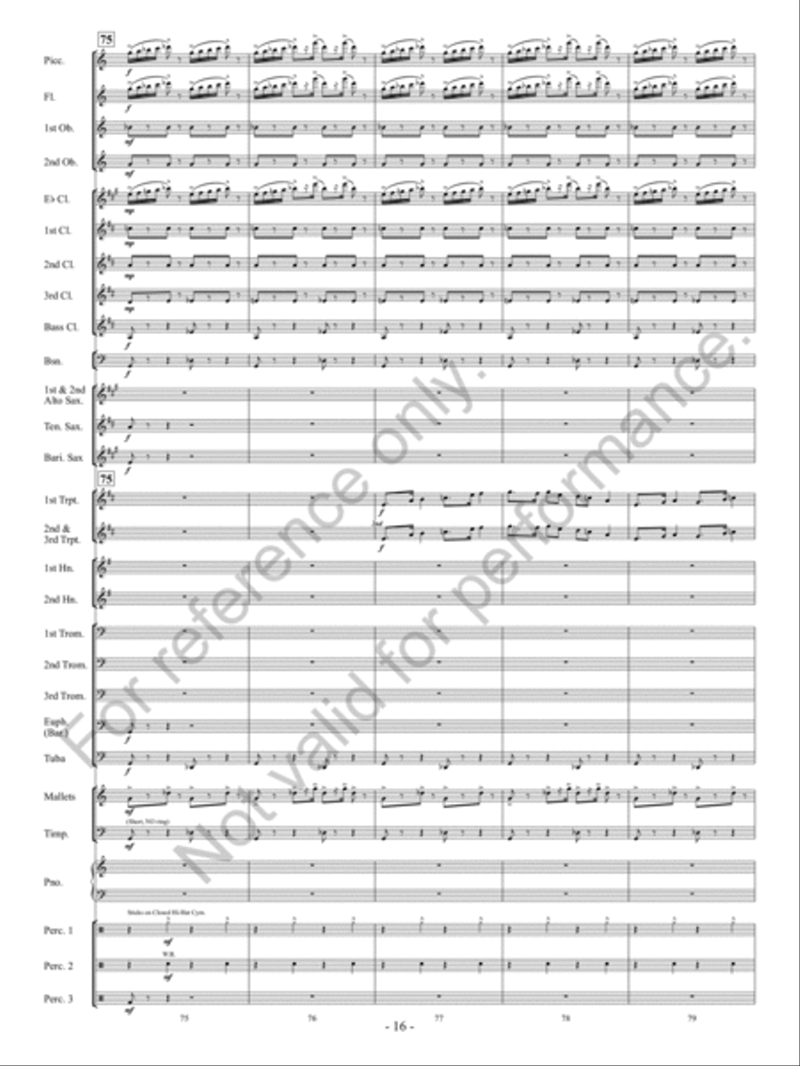 Downtown Scherzo Concert Band scores gallery preview page 17