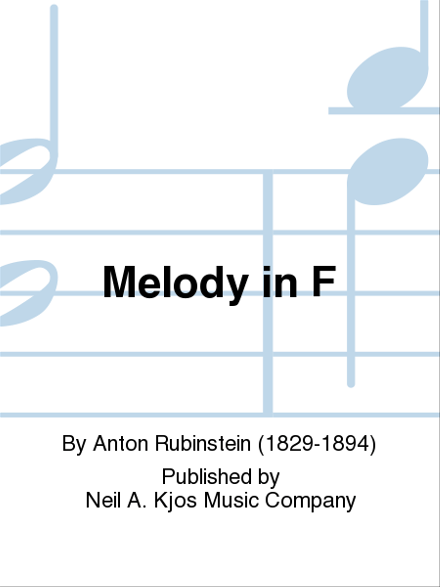 Melody in F Flute Solo scores gallery preview page 1