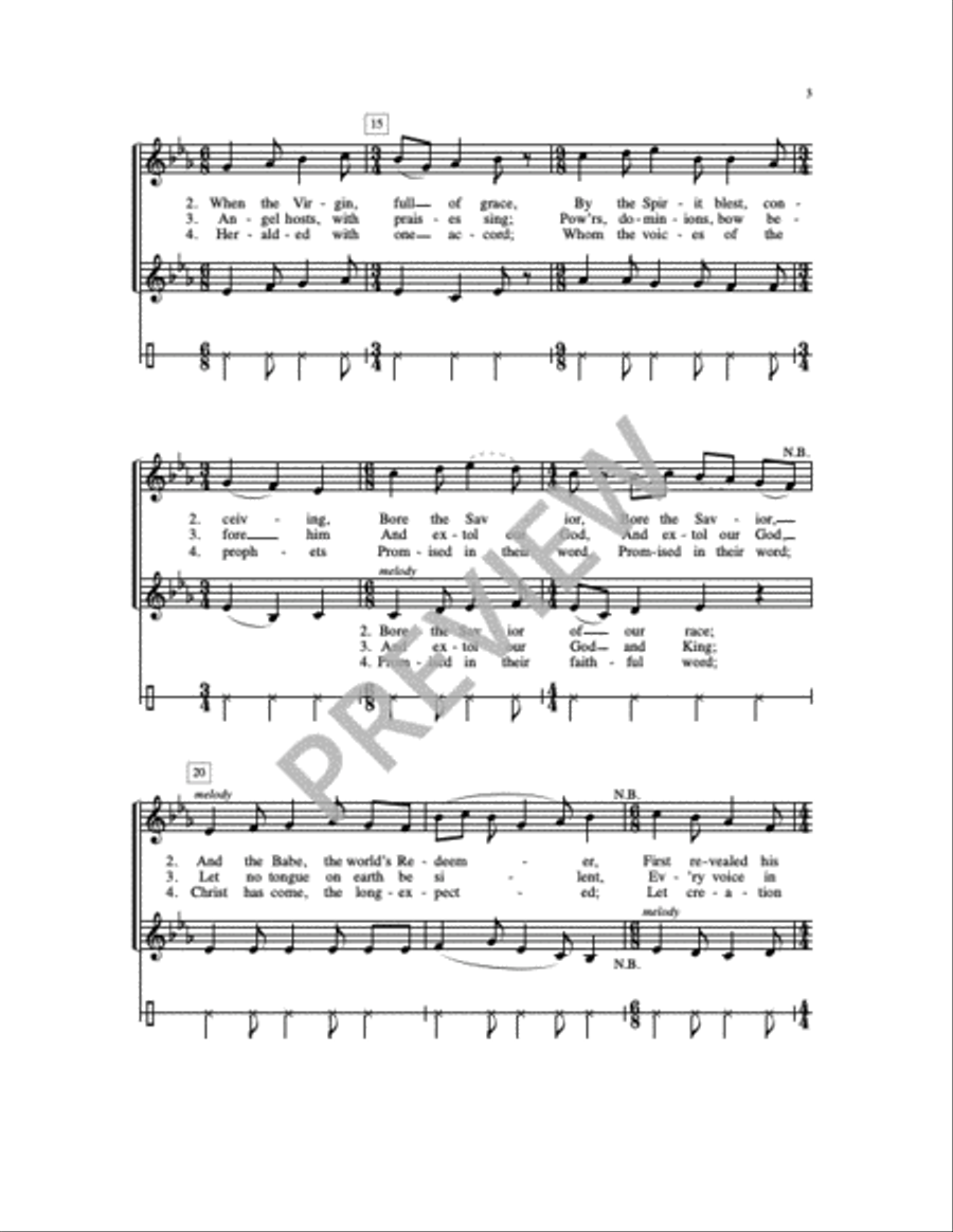Of the Father's Love Begotten 2-Part scores gallery preview page 4