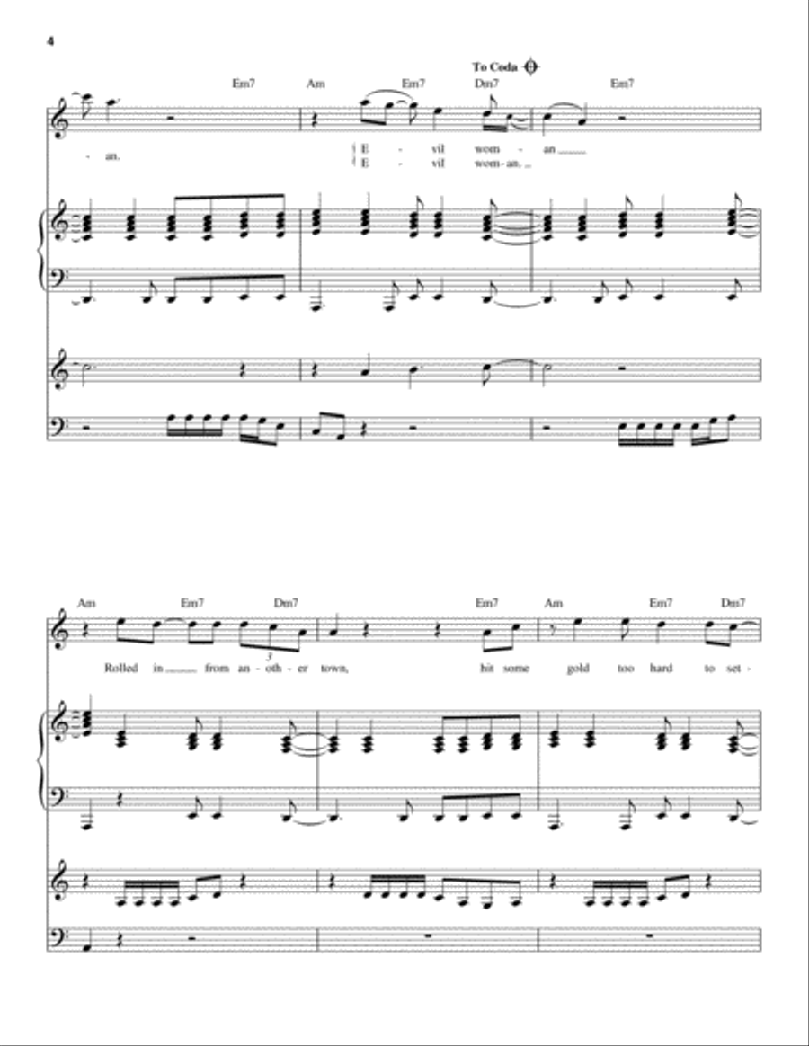 Evil Woman Evil Woman Piano scores gallery preview page 4