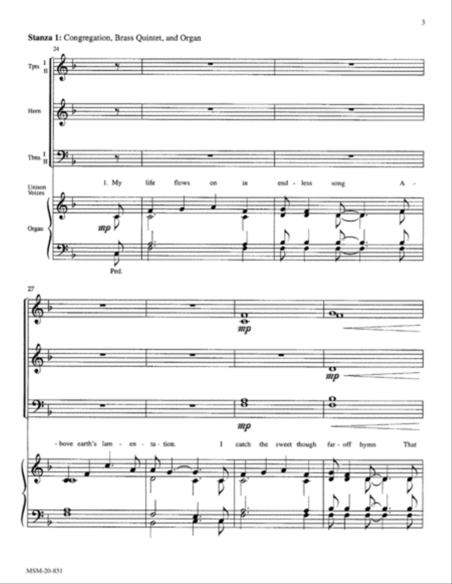 How Can I Keep From Singing Choir scores gallery preview page 3