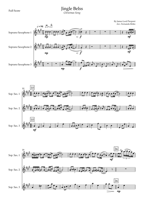 Jingle Bells - Jazz Version (Christmas Song) for Soprano Saxophone Trio