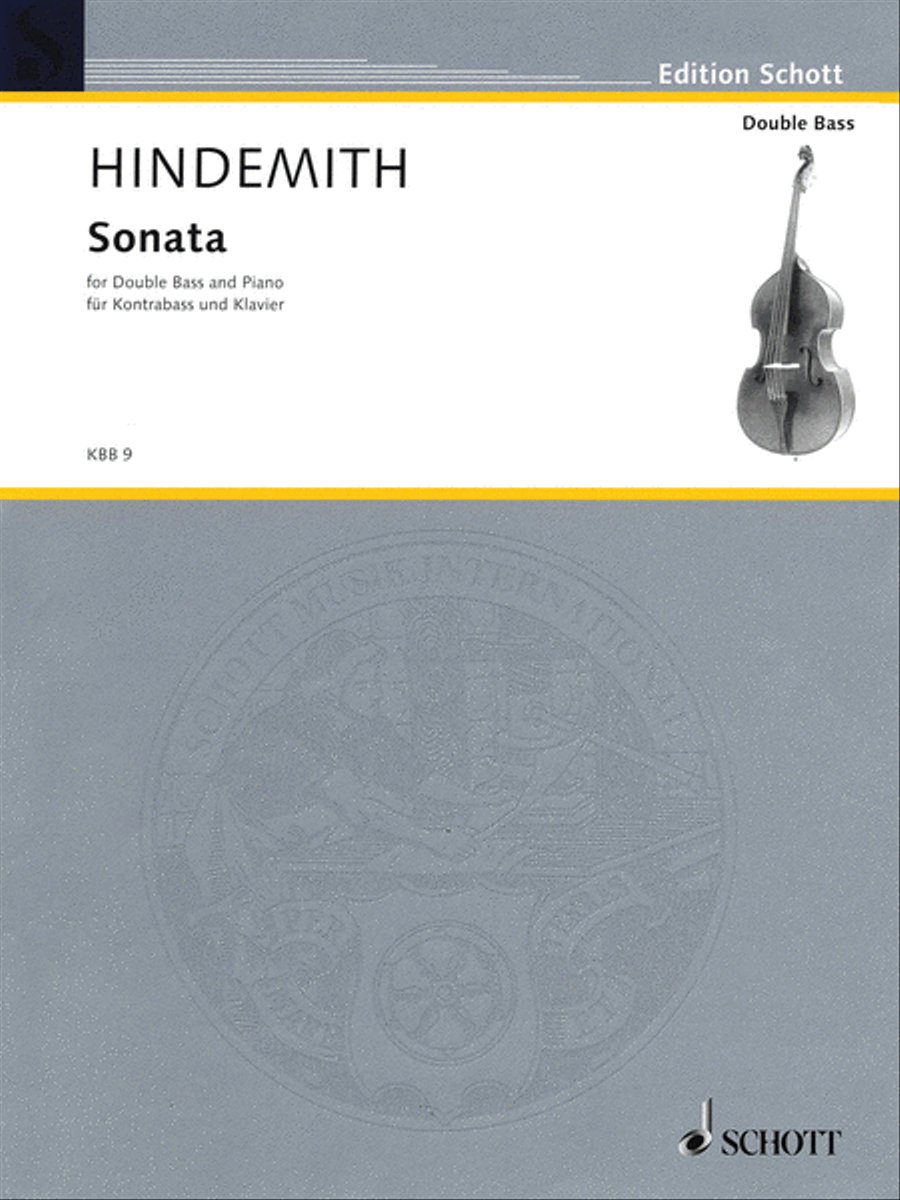 Bass Sonata (1949) Double Bass scores gallery preview page 1