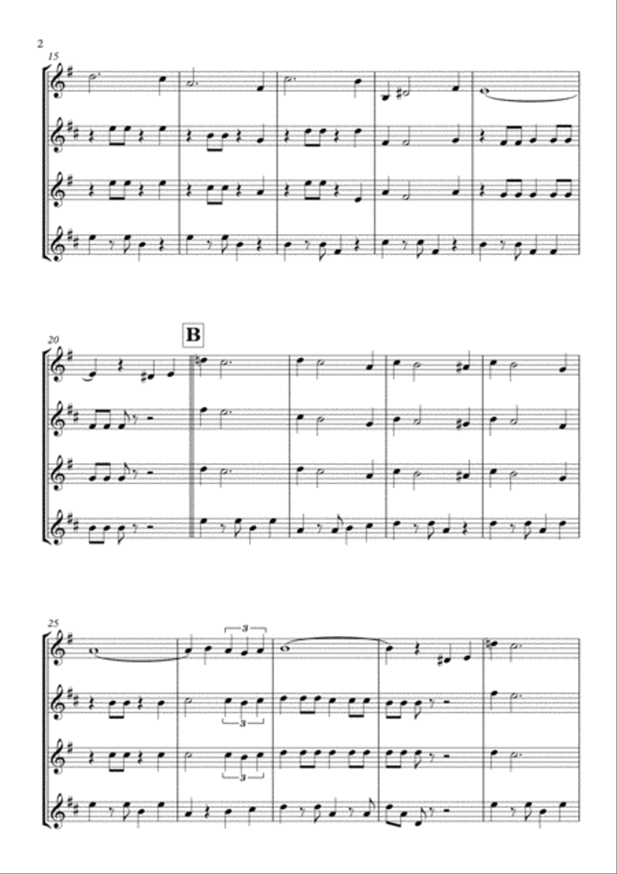 From Russia With Love Woodwind Quartet scores gallery preview page 4