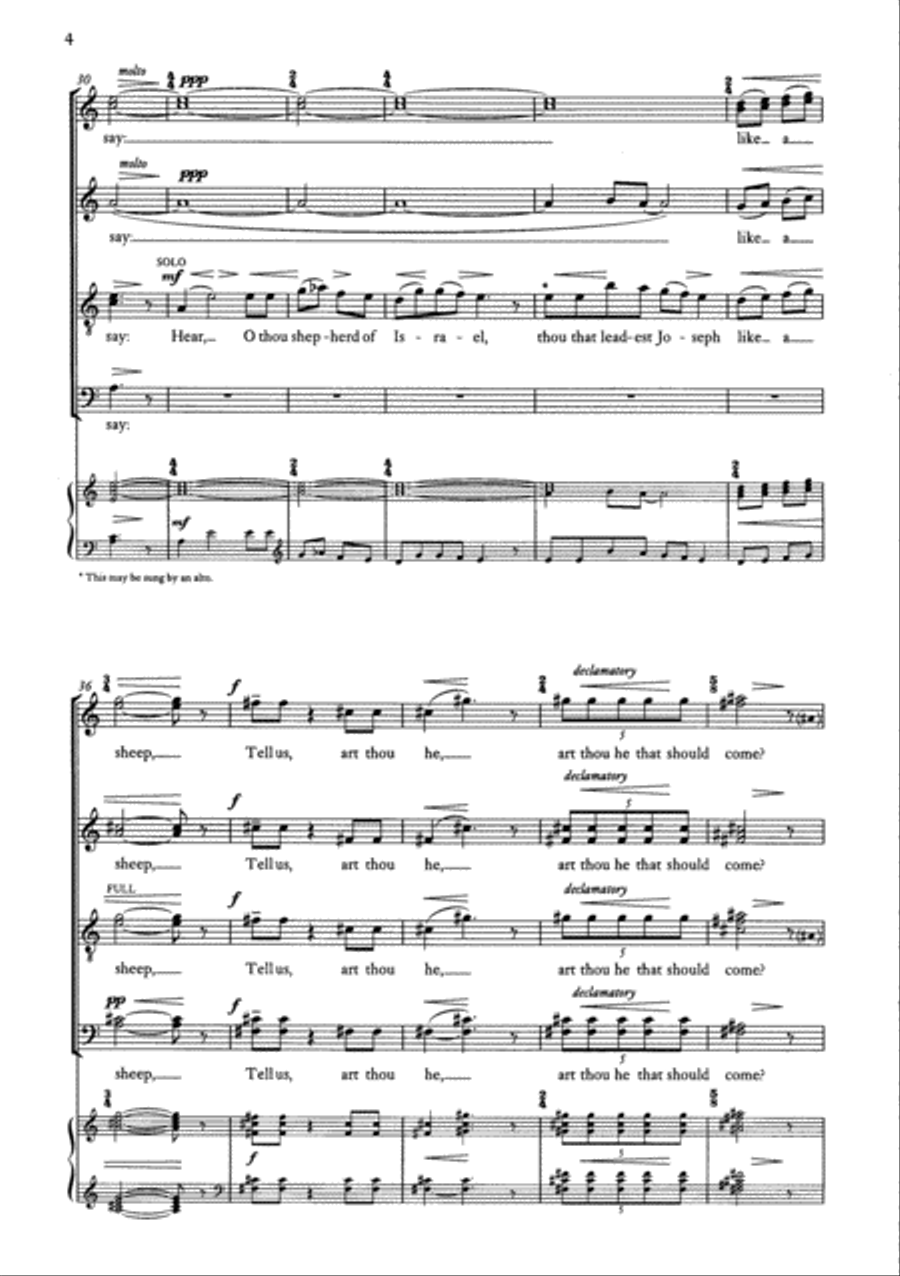 Two Advent Responsories 4-Part scores gallery preview page 3