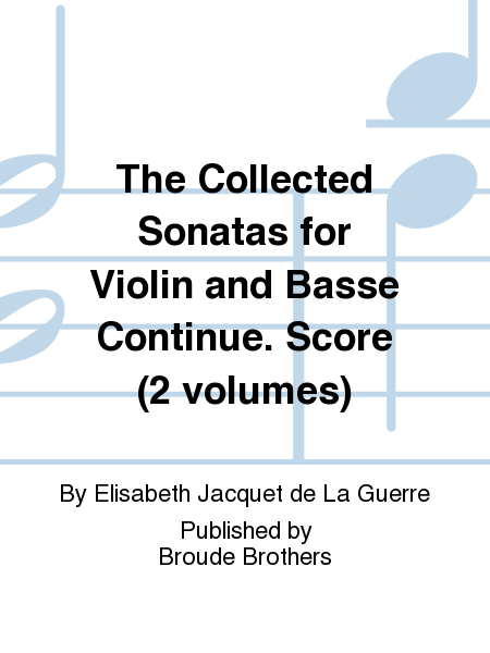 Sonatas for Vn & Bc Pts 1&2 sep score
