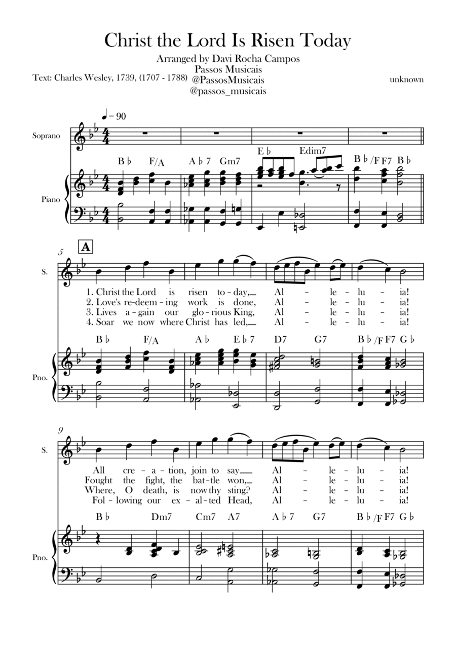 Christ the Lord is Rises today Chamber Music scores gallery preview page 1
