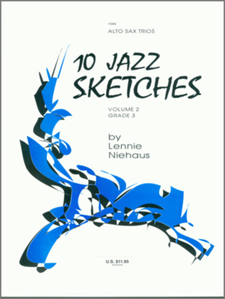 Book cover for 10 Jazz Sketches, Volume 2 (altos)