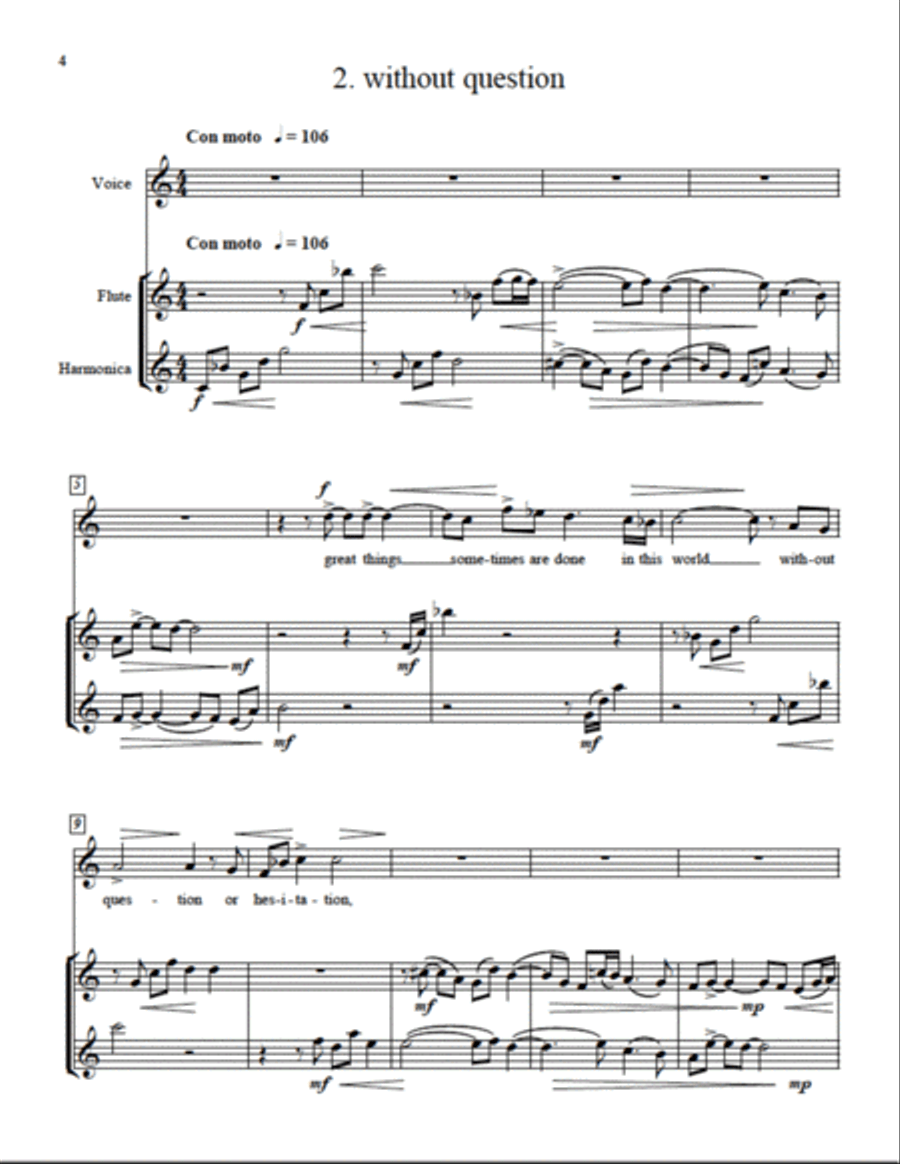 Thoughts from a Cat Flute scores gallery preview page 3