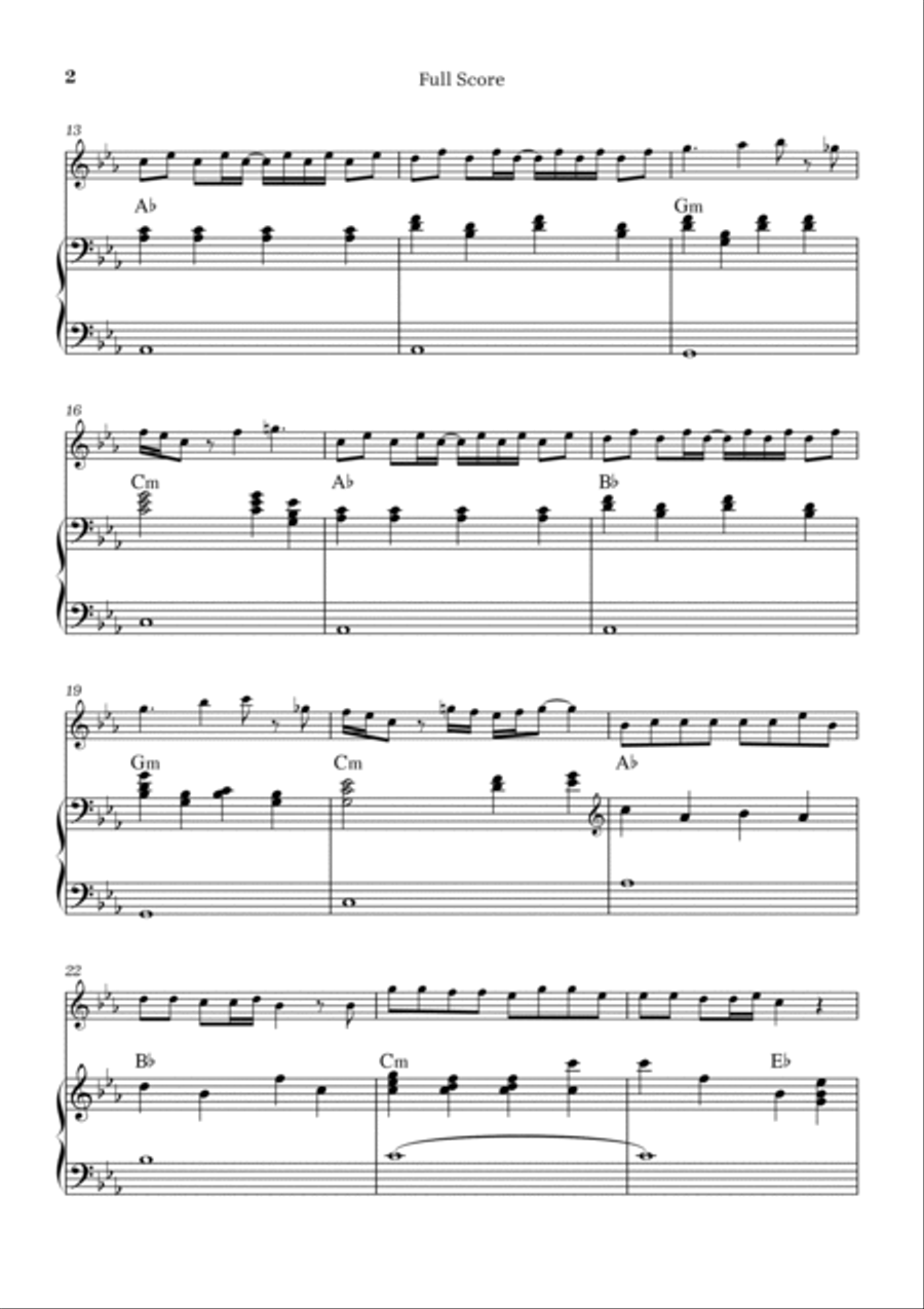 Peaches Flute Solo scores gallery preview page 2